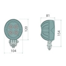 CLAAS REFLEKTOR Lampa robocza do ciągnika LED