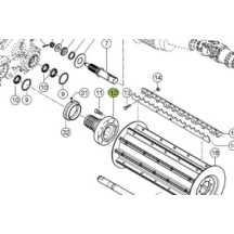 Piasta walca wciągającego 0009857661 CLAAS Jaguar – cl-parts24.pl