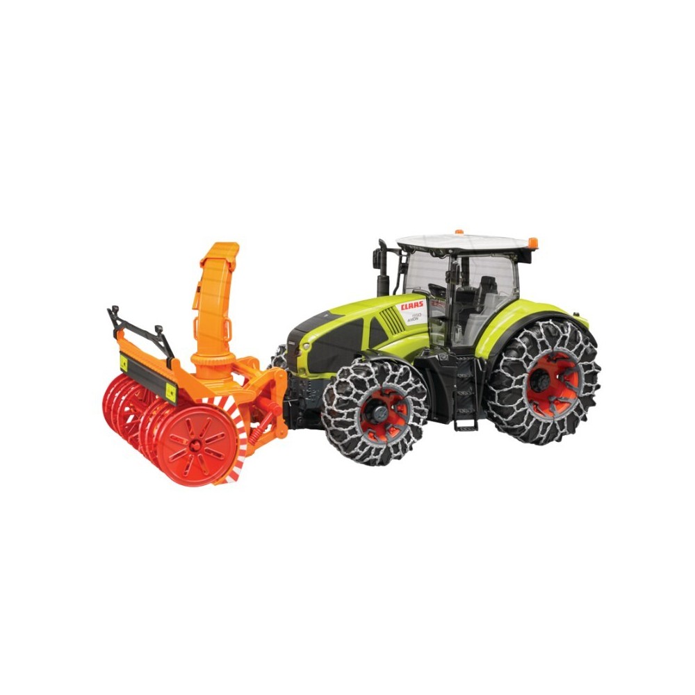 CLAAS Axion 950 Bruder Traktorek Traktor z odśnieżarką z kierownicą