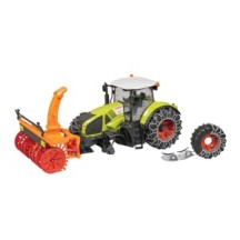 CLAAS Axion 950 Bruder Traktorek Traktor z odśnieżarką z kierownicą