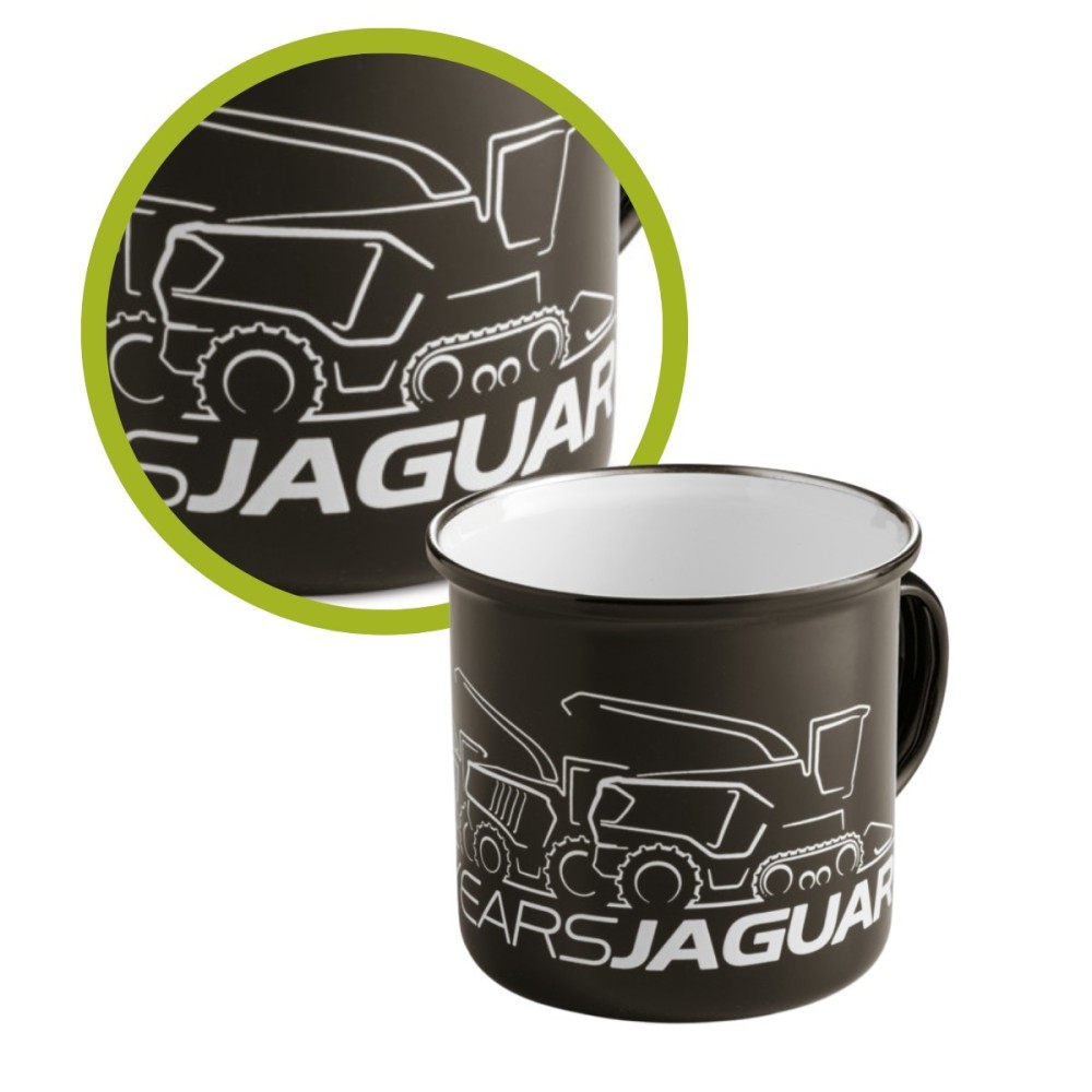 Kubek Retro metalowy CLAAS Jaguar emaliowany Kubek Retro metalowy CLAAS Jaguar emaliowany
