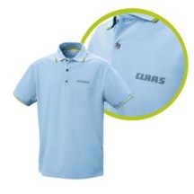 CLAAS koszulka Polo z kołnierzykiem męska BŁĘKITNA