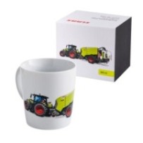 Claas Kubek z ciągnikiem i prasą ROLLANT UNIWRAP