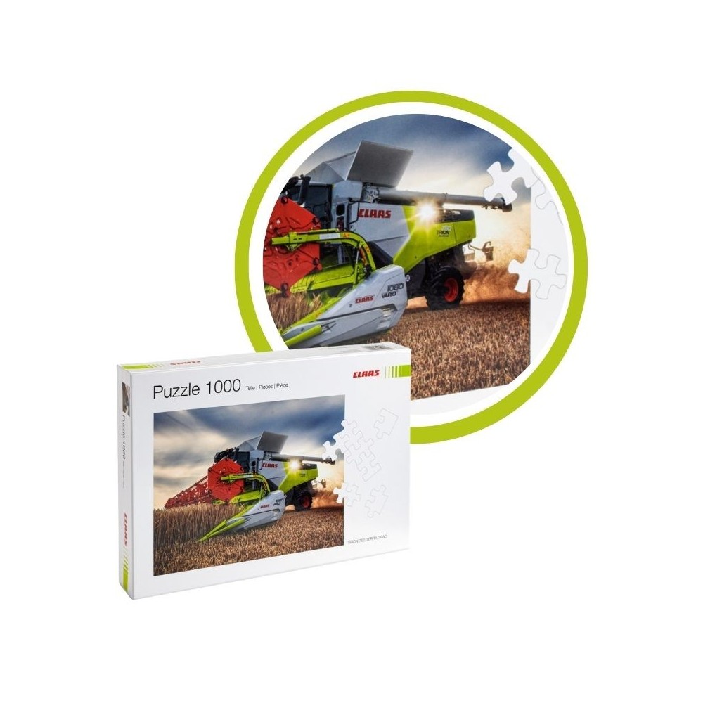 Claas puzzle z kombajnem TRION 1000el