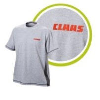 Koszulka Claas szara z logo T-shirt