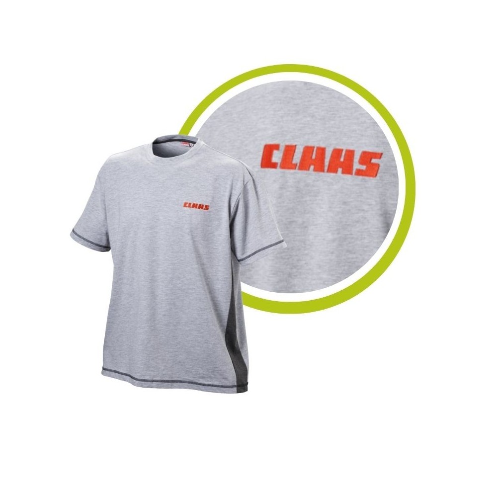 Koszulka Claas szara z logo T-shirt Koszulka Claas szara z logo T-shirt