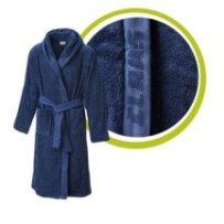 Claas szlafrok z kapturem przytulny LOGOWANY Granatowy