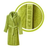 Claas szlafrok z kapturem przytulny LOGOWANY ZIELONY