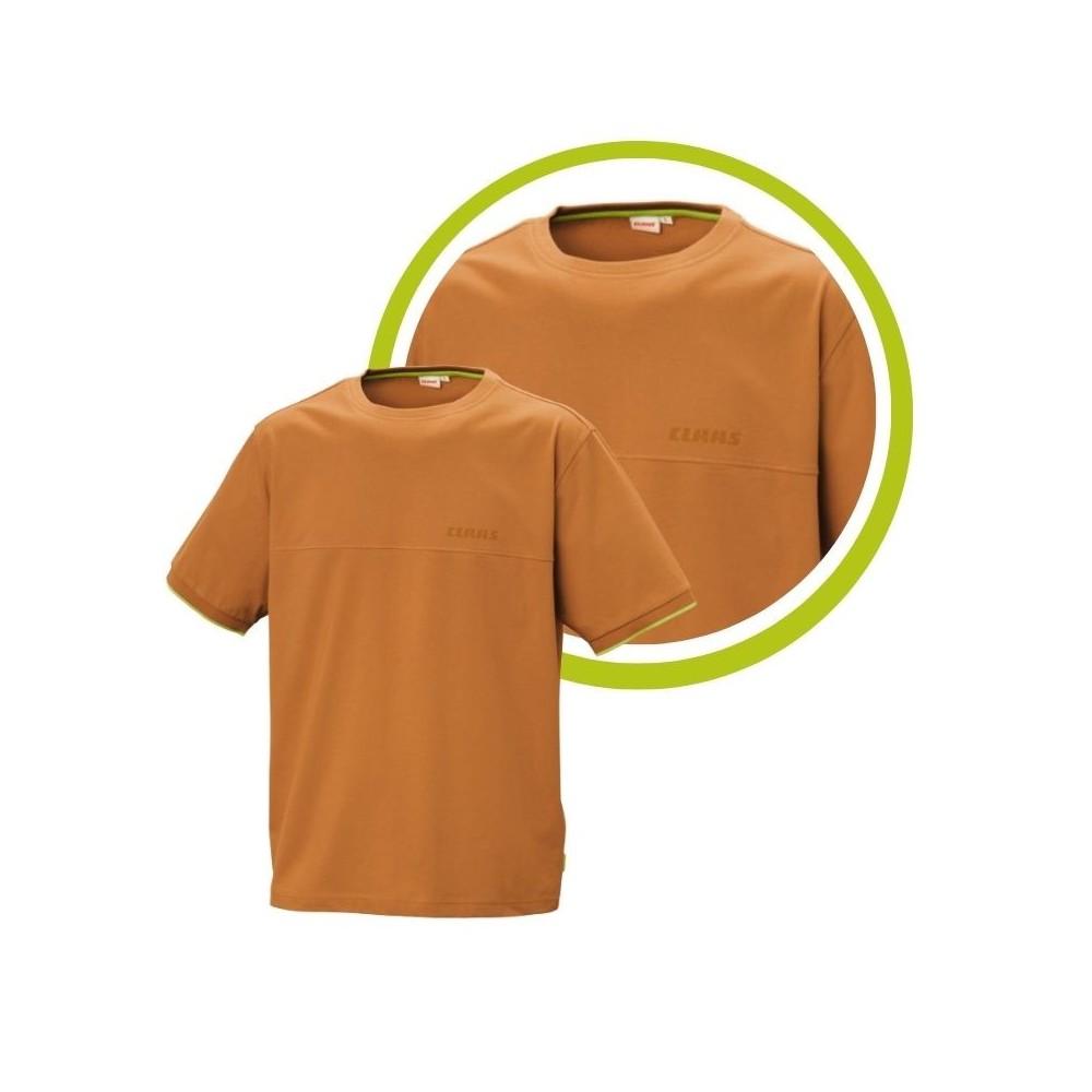 Claas koszulka T-shirt pomarańczowa logowana Claas koszulka T-shirt pomarańczowa logowana