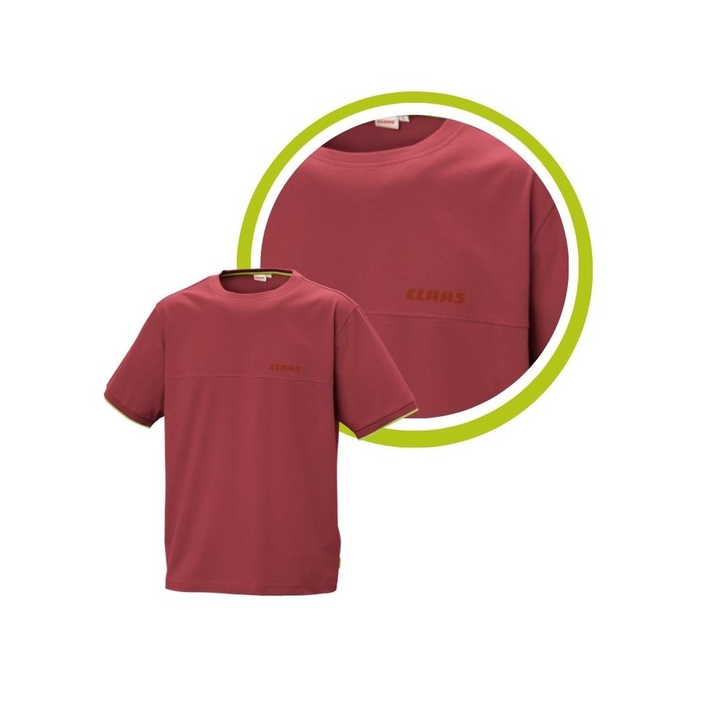 Claas koszulka T-shirt CZERWONA logowana