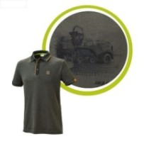 Claas koszulka T-shirt z kołnierzykiem z sieczkarnią Claas Jaguar