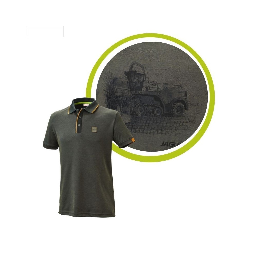 Claas koszulka T-shirt z kołnierzykiem z sieczkarnią Claas Jaguar Claas koszulka T-shirt z kołnierzykiem z sieczkarnią Claas Jaguar