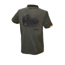 Claas koszulka T-shirt z kołnierzykiem z sieczkarnią Claas Jaguar