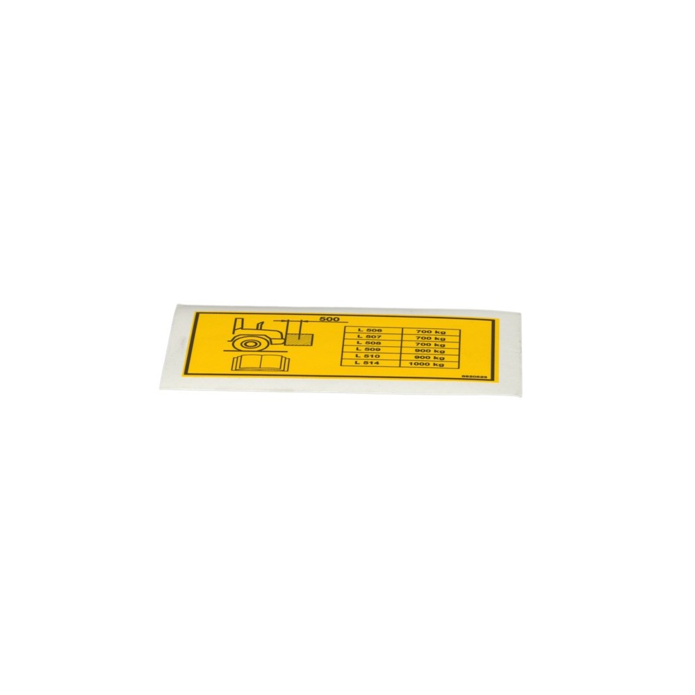 CLAAS 0019540110 TABLICA