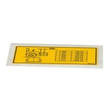 CLAAS 0019540110 TABLICA