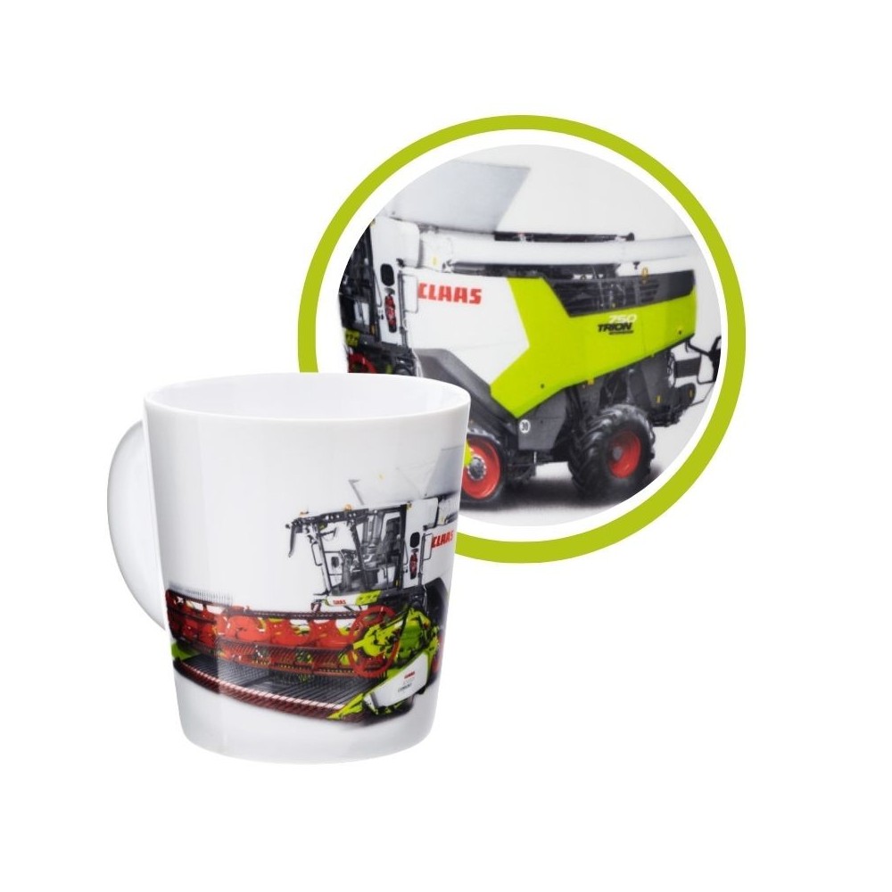 Kubek porcelanowy z kombajnem TRION CLAAS