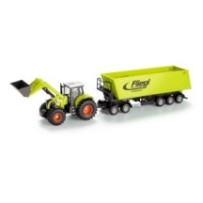 CLAAS model kolekcjonerski Ciągnik Claas Axion 855 + przyczepa SIKU