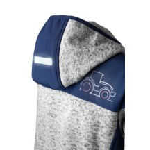 Claas polar  kurtka polarowa Niebieska z traktorem ciągnikiem Claas