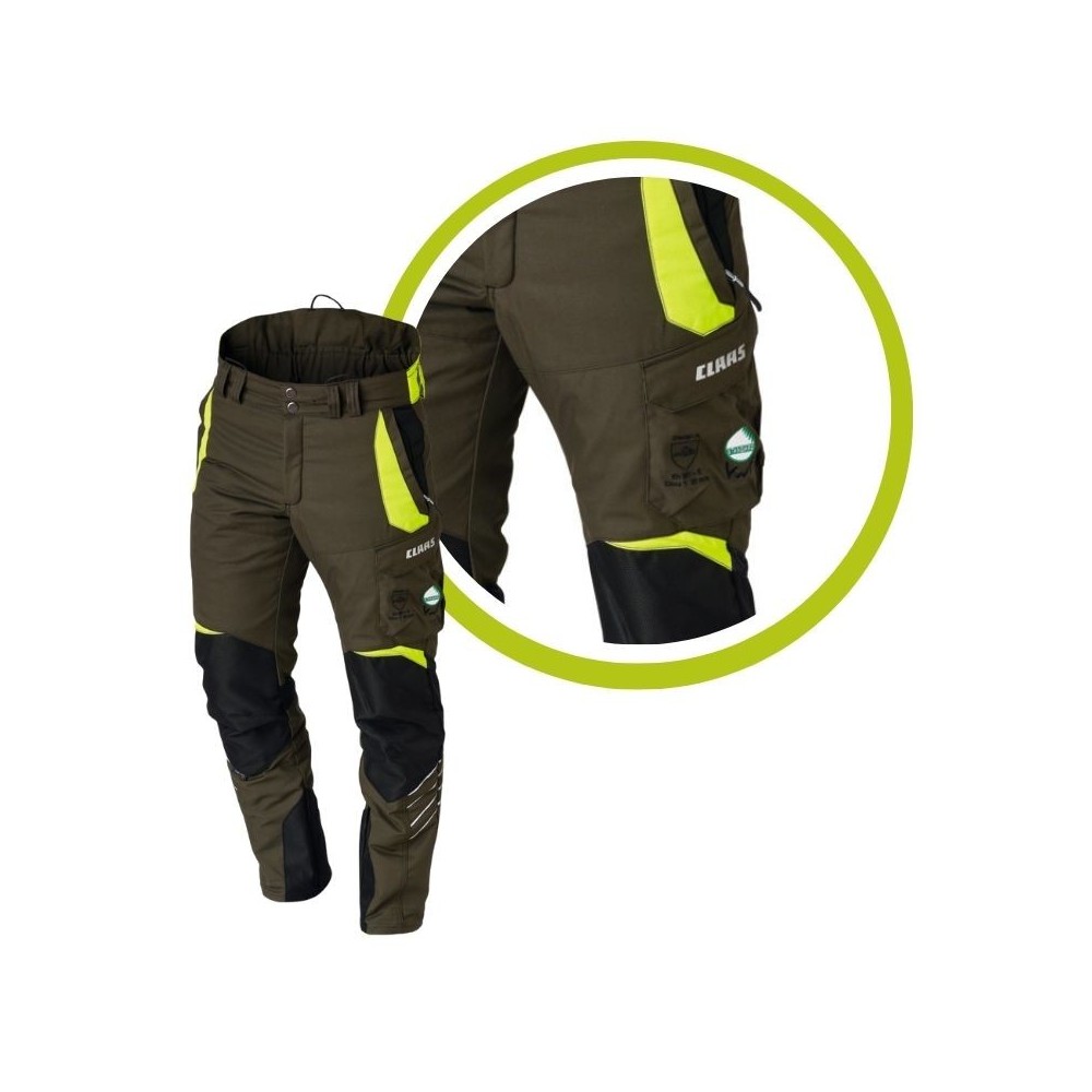 Claas spodnie robocze z zabezpieczeniem przed przecięciem Do Obsługi Pilarek 89cm