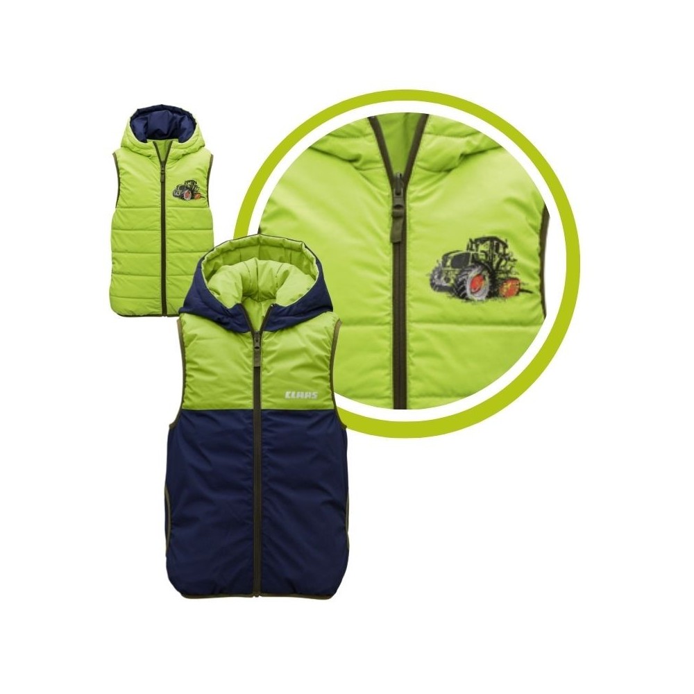 CLAAS Kamizelka z ciągnikiem  bezrękawnik ciepły dwustronna