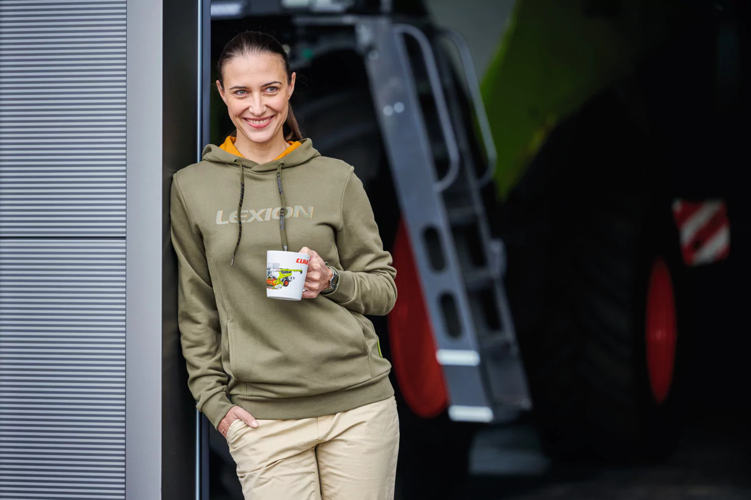 Bluza Claas z kombajnem